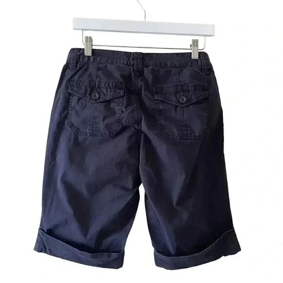 Calvin Klein Jeans Short Bermuda Shorts Rolling Cuffs Pockets Cotton SZ 2 # 1368 - Picture 4 of 10